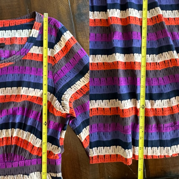 Anthropology Stripped Midi Dress Size 8 - Picture 12 of 15